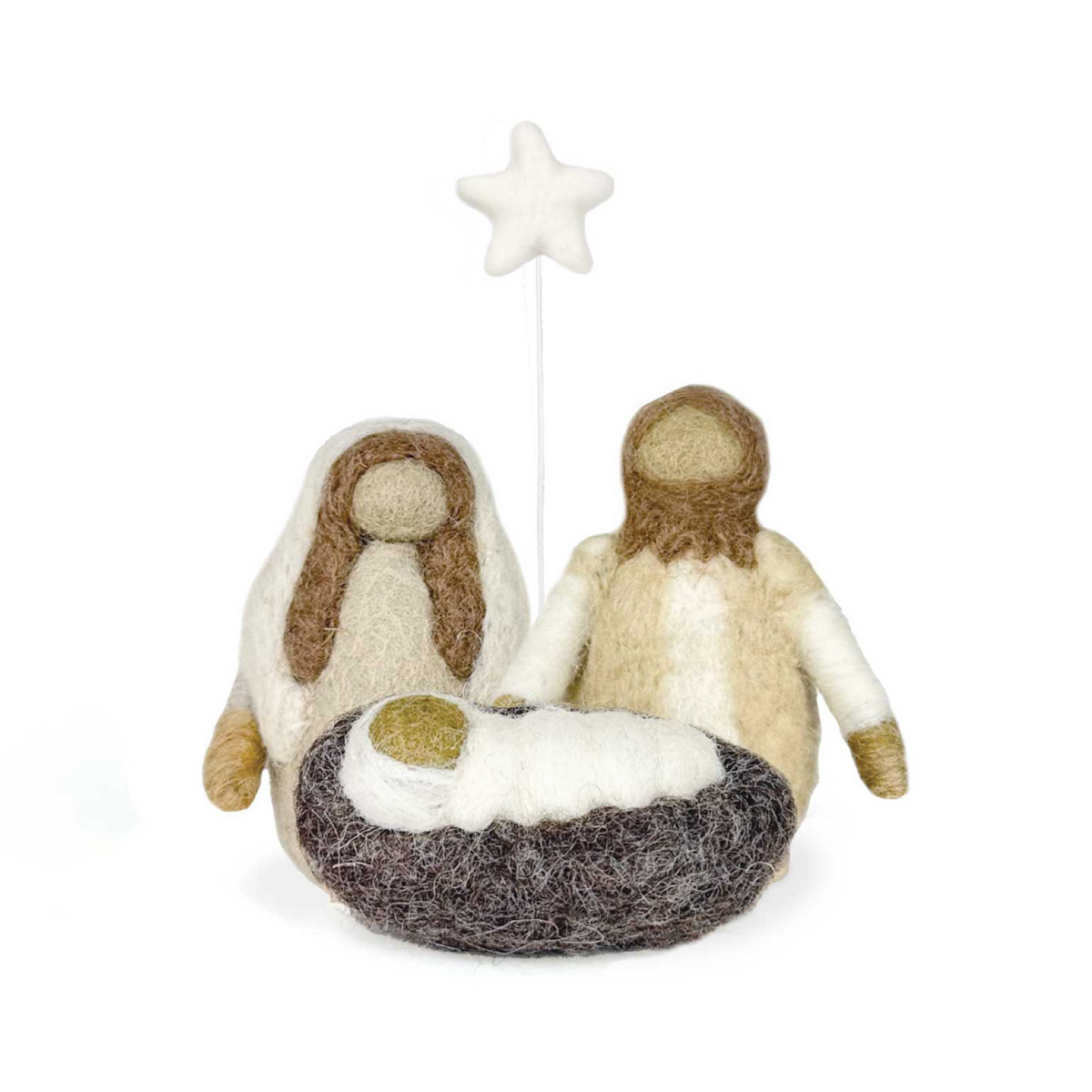 Wool Felt Mouse Holy Family, - Set of 3 – Blessed Boutique