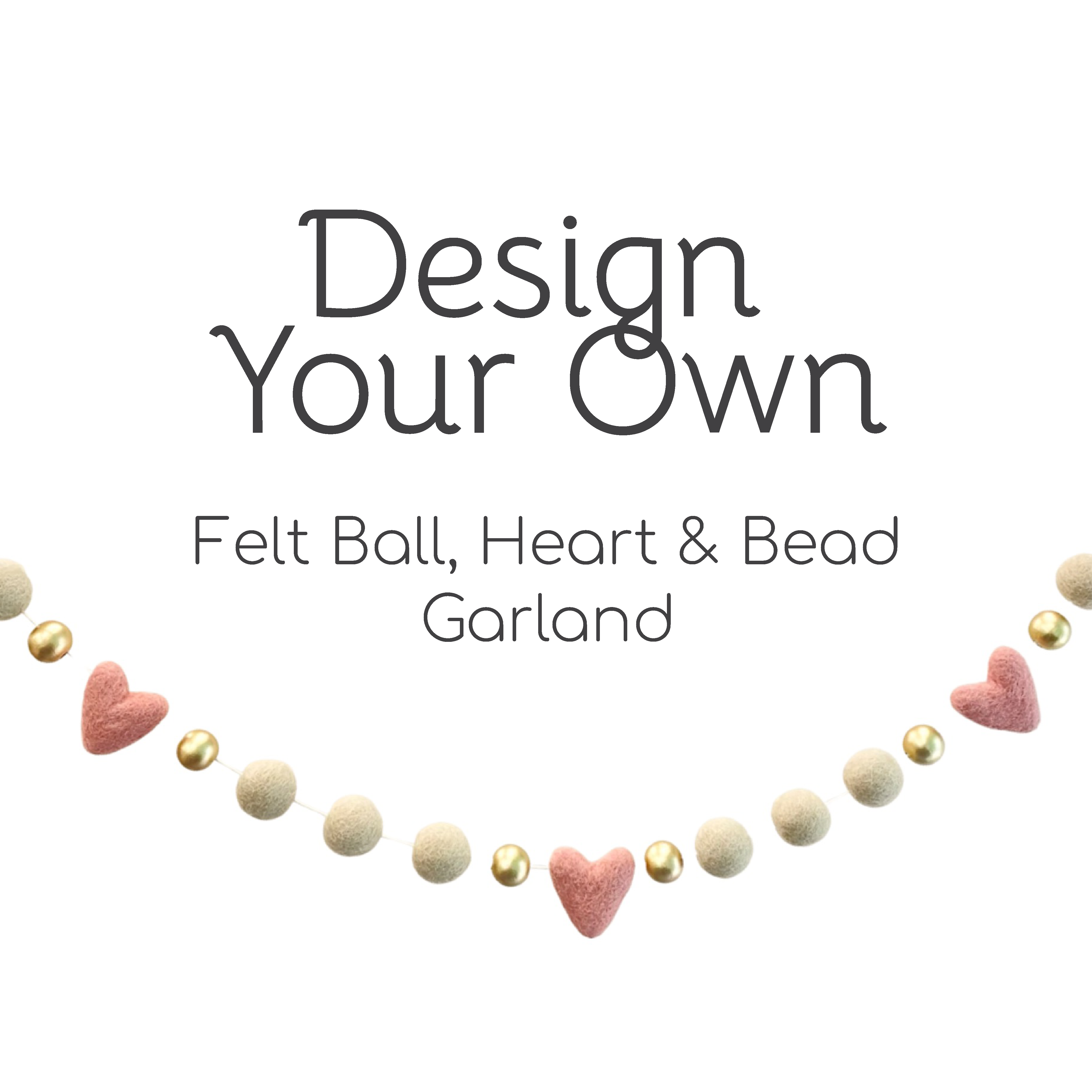 Custom Felt Ball & Bead Garland – Sheep Farm Felt